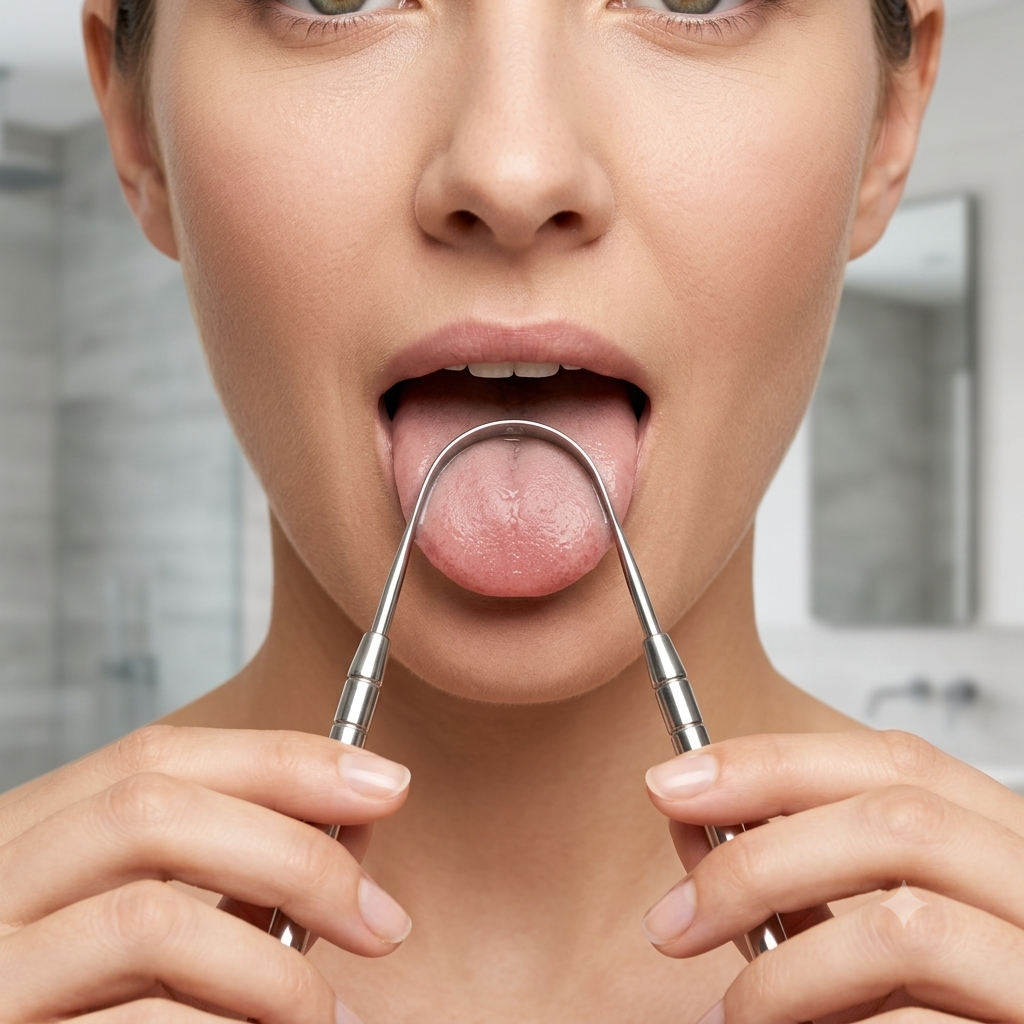 Stainless Steel Tongue Scraper