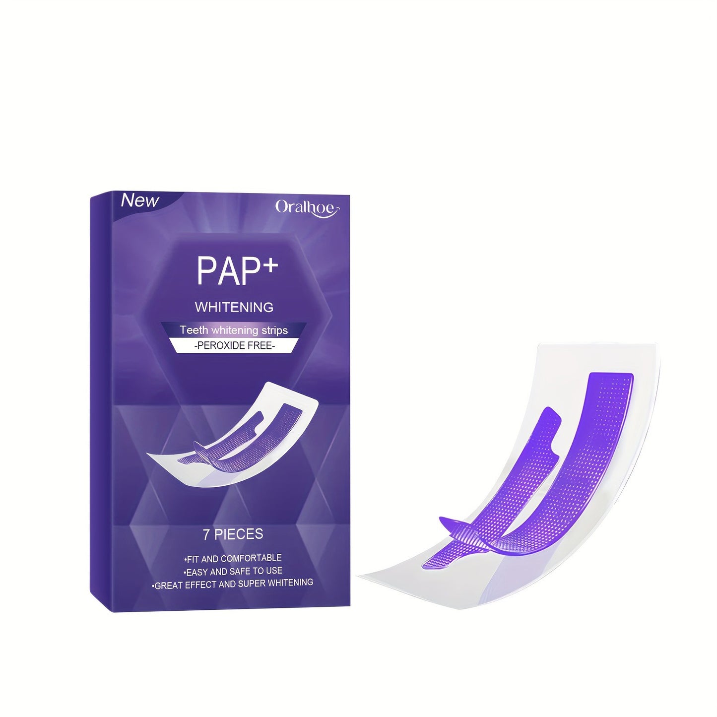 Purple Whitening Strips - Smile Brighter!