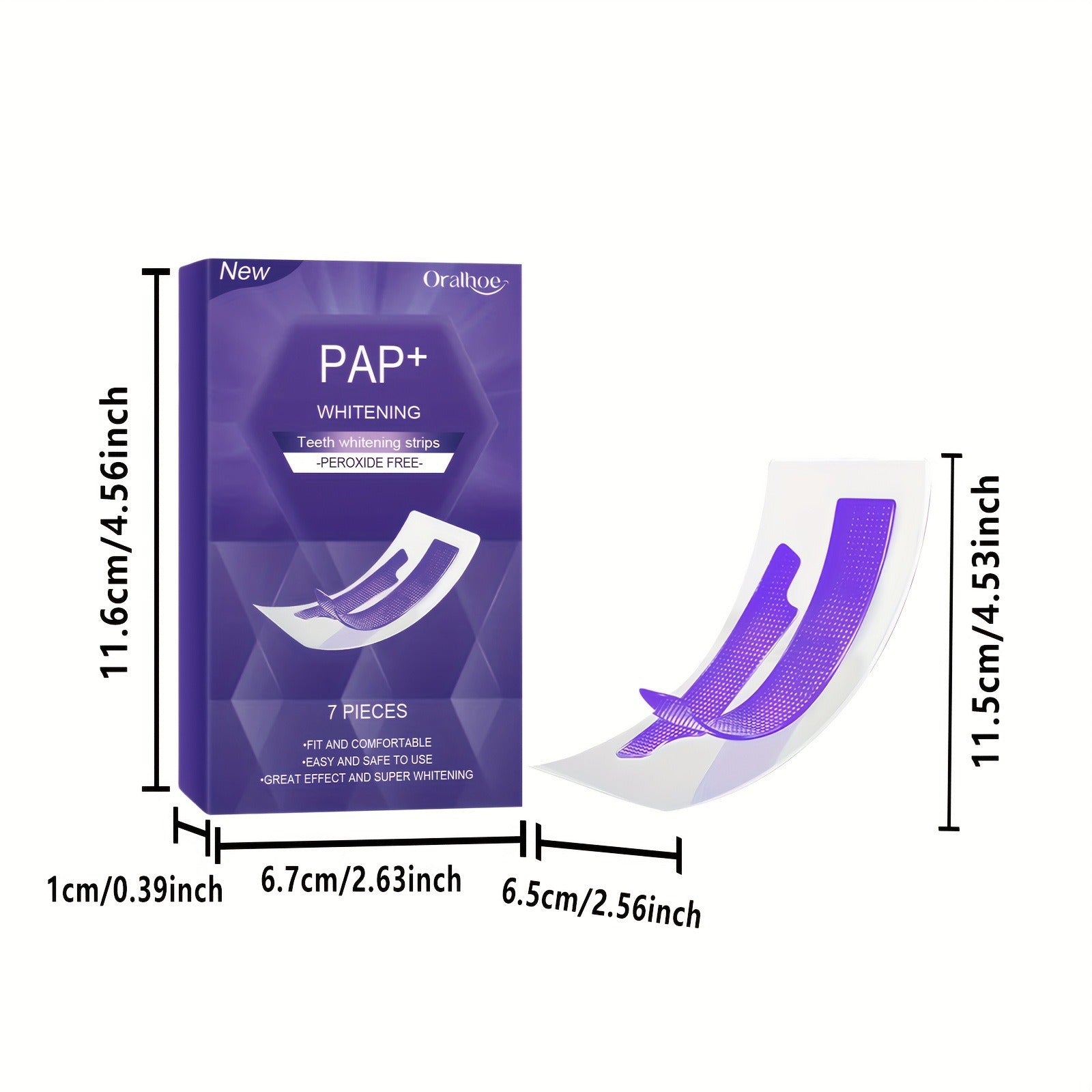 Purple Whitening Strips - Smile Brighter!